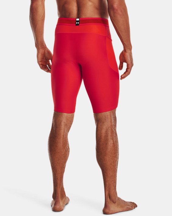 Men's UA Iso-Chill Compression Long Shorts, Red, pdpMainDesktop image number 1